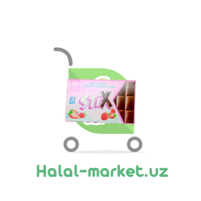 Шоколад CRAFERS Stix Клубника 152гр