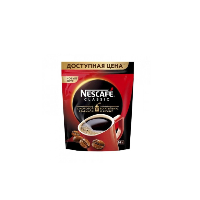 Kofe NESCAFE CLASSIC Qaynatilgan Arabika 34gr M/u