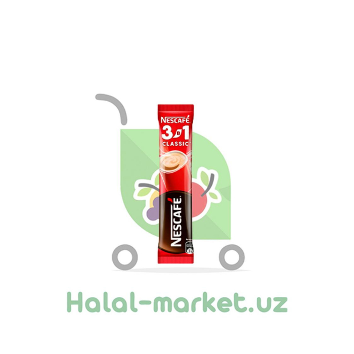 NESCAFE 3в1 Classic 14.5гр qahvasi