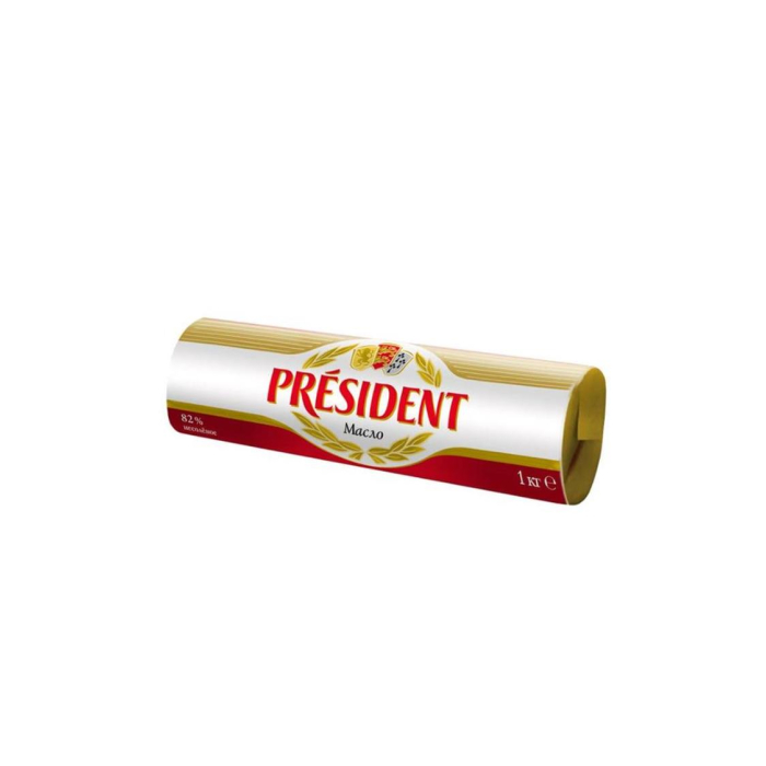 PRESIDENT 1kg qaymoq yog'i