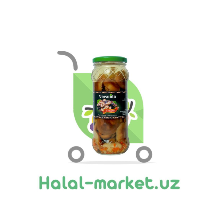 Marinadlangan VERANDA Qo'ziqorinlari Grudzi 350ml