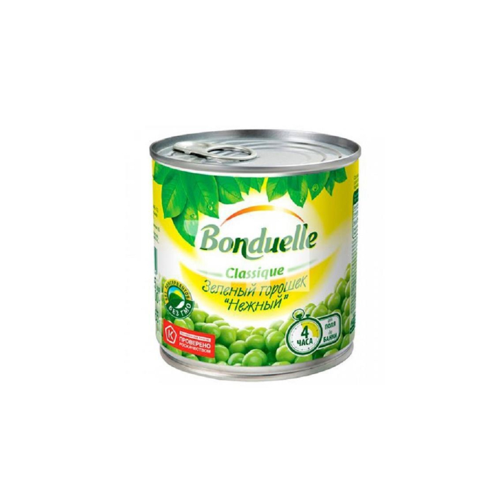 Горошек зеленый BONDUELLE Нежный 400гр