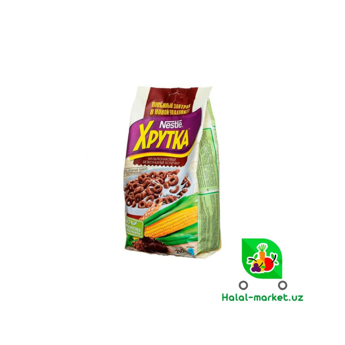 Quruq nonushta XRUTKA Shokoladli halqalar 210g m/u