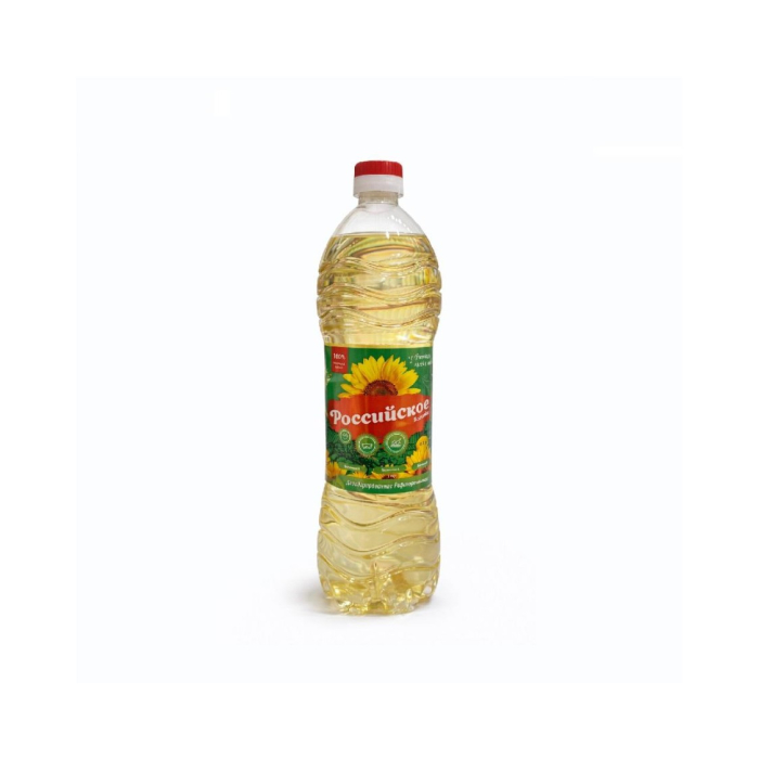Масло подсолнечное РОССИЙСКОЕ 0,9л