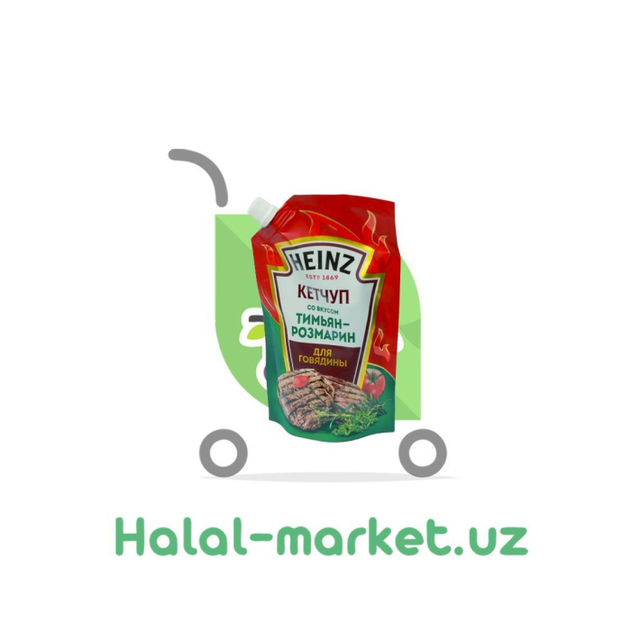 HEINZ Ketchup Timyan-Rozmarin mol go'shti uchun 320gr d/p