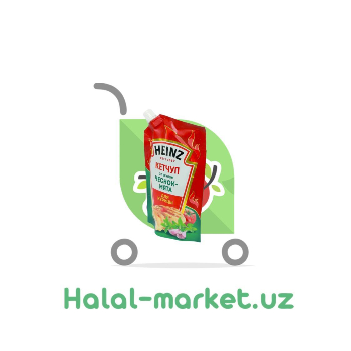 Кетчуп HEINZ Чеснок-Мята для Курицы 320гр д/п