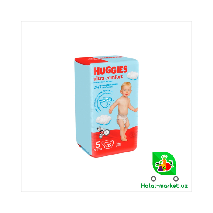 Подгузники HUGGIES Boy UC (5) 15шт