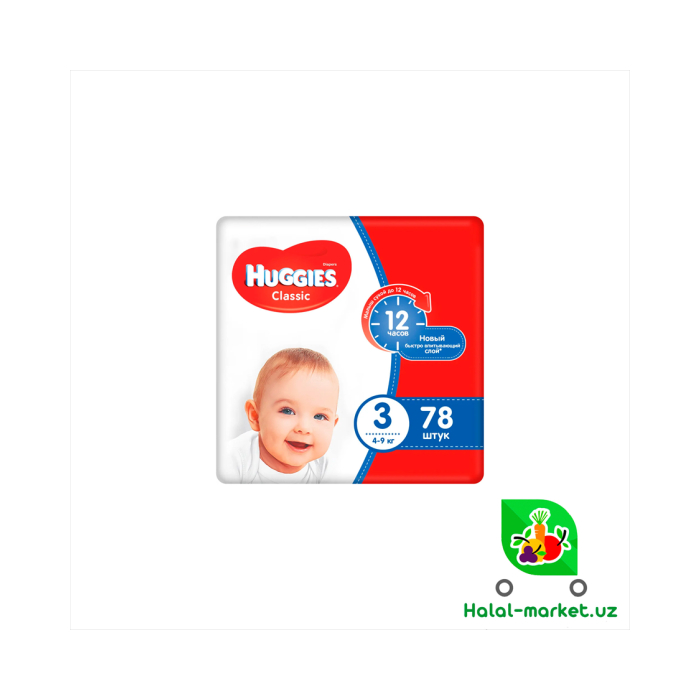 HUGGIES Classic (3) 78ta pampers