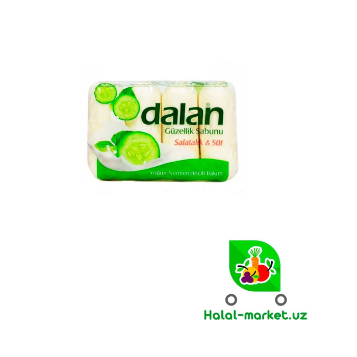 Мыло DALAN 2в1 Огурец,Молоко 90гр*4/360гр