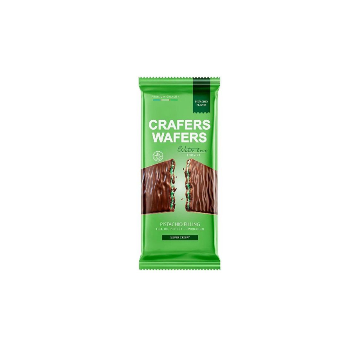 CRAFERS WAFERS PISTACHIO FILLING 50гр shokolad