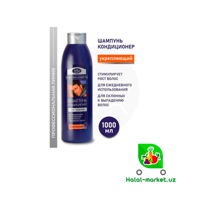 IRIS MEN Mustahkamlovchi shampun-konditsioner 1l