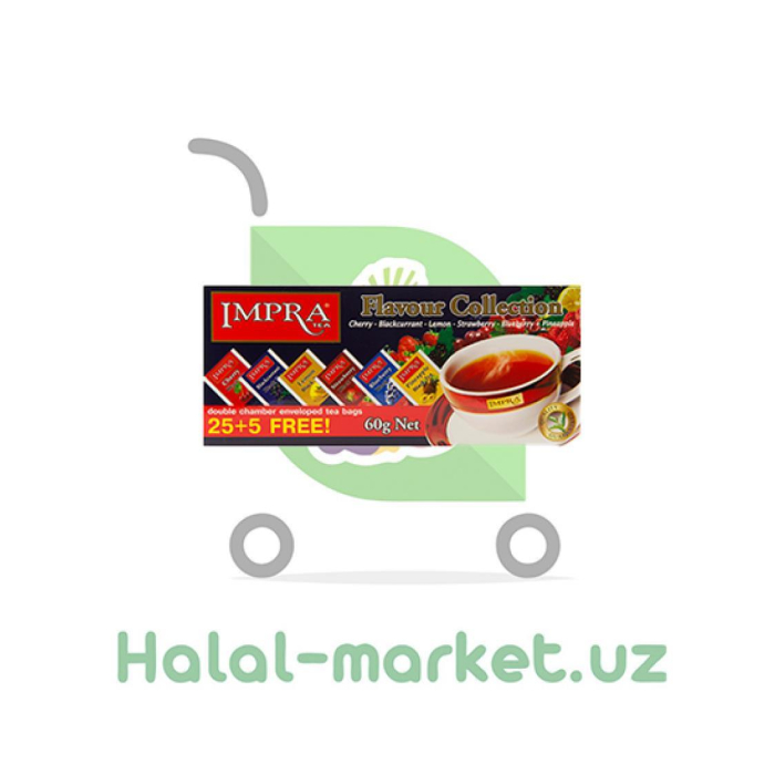 IMPRA qora choyi Miltifrukti ta'mi 30pak