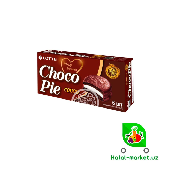 LOTTE CHOCO PIE Kakao 6*28gr