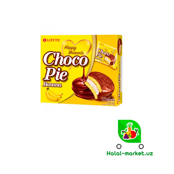 LOTTE CHOCO PIE Banan 12*28gr