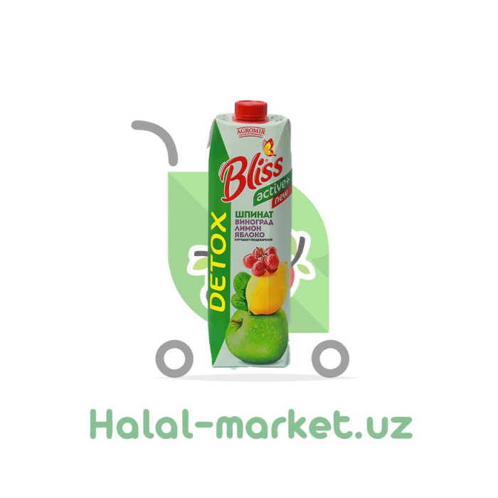 BLISS DETOX Shpinat, Uzum, Limón, Olma 1l