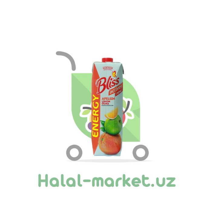 BLISS ENERGY Sharbat Apelsin, Limón, Olma 1l