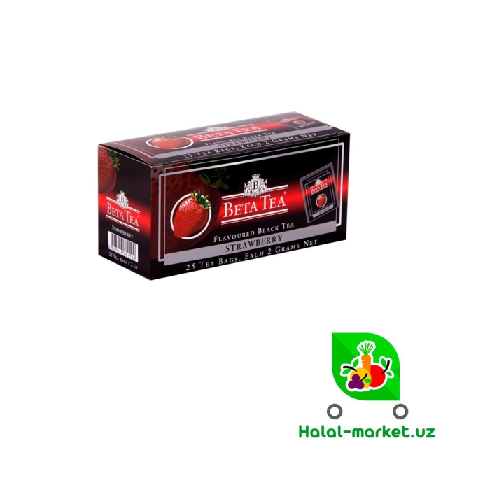 Qora choy BEST TEA Qulupnay 25pak
