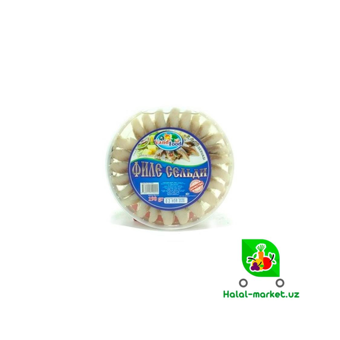 VAND FOOD 190gr yog'li hamsi file
