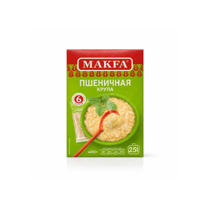Крупа Пшеничная MAKFA 400гр (кор)