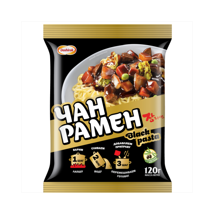 Трад.корейская лапша Чан Рамен Black Pasta 120гр