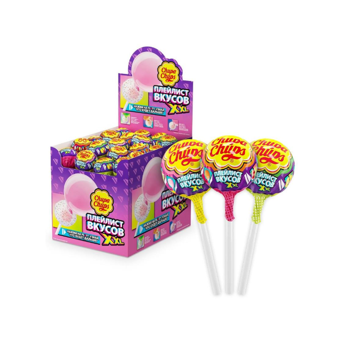 Karamel CHUPA CHUPS Ta'mlar ro'yxati XXL 29gr