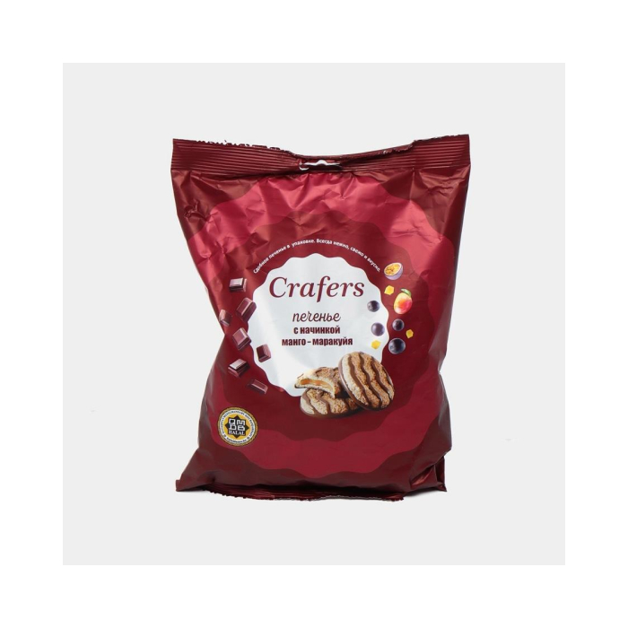 5659 Печенье CRAFERS PEANUT COOKIES BROWNIE глаз.(вес)