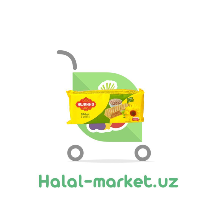 Yashkino vaflilari XALVA bilan 200gr