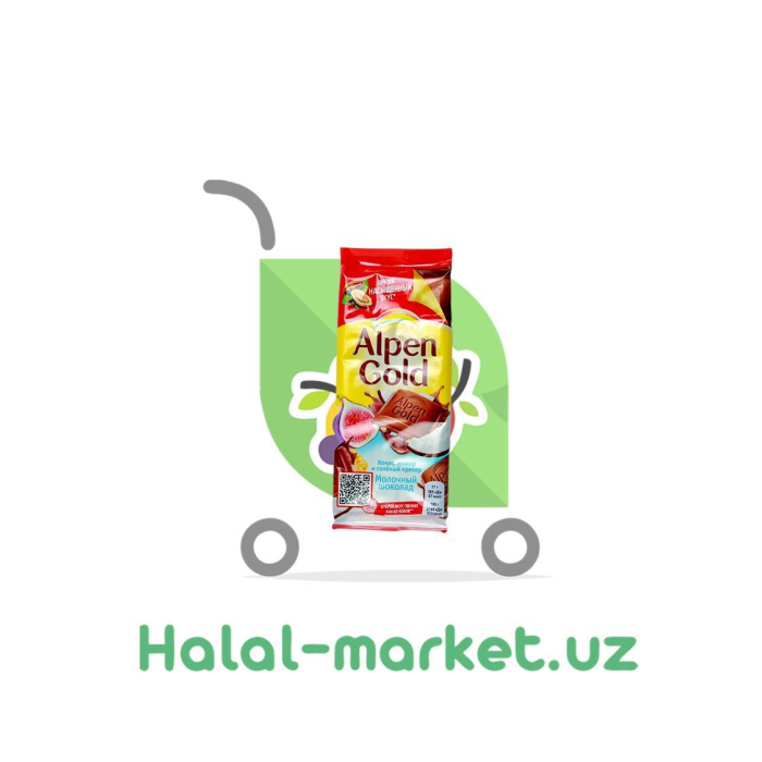 Шоколад ALPEN GOLD Кокос,инжир,солёный крекер 85гр