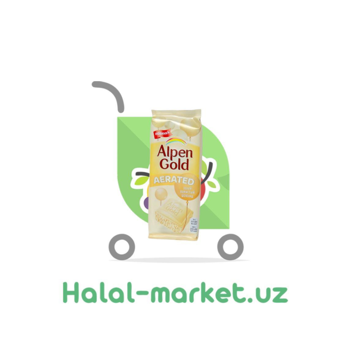 Shokolad ALPEN GOLD AERATED Oq porist 80gr