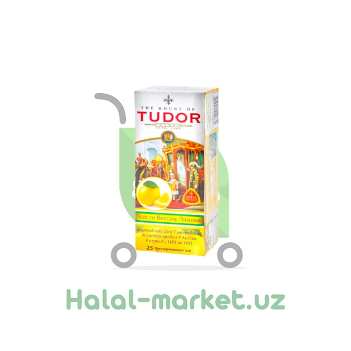 TUDOR qora choy Limon 25 ta sumka