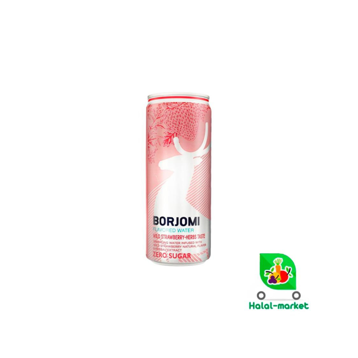 BORJOMI Yovvoyi qulupnay o'tlari Mazali 330ml Q/ben