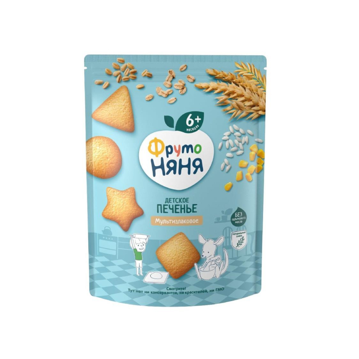 Печенье детская ФРУТО НЯНЯ Мультизлаковое 120гр