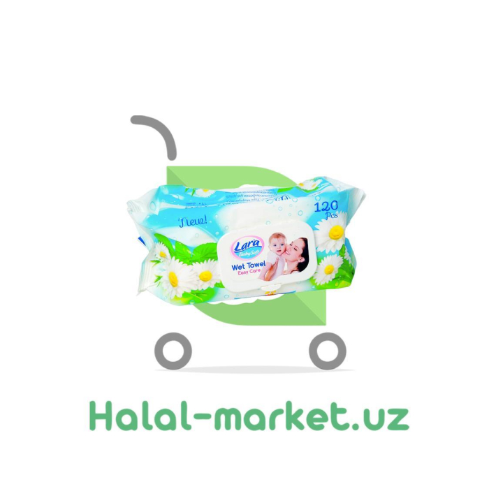 LARA Romashka shamoli 120ta nam salfetka