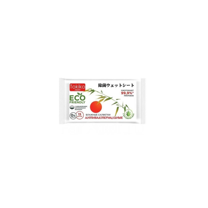 ECO Antibacterial 15 dona namlik salfetkalar