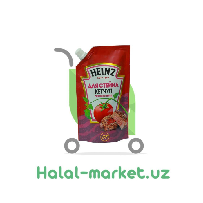 Ketchup HEINZ steyk uchun qora murch 320gr
