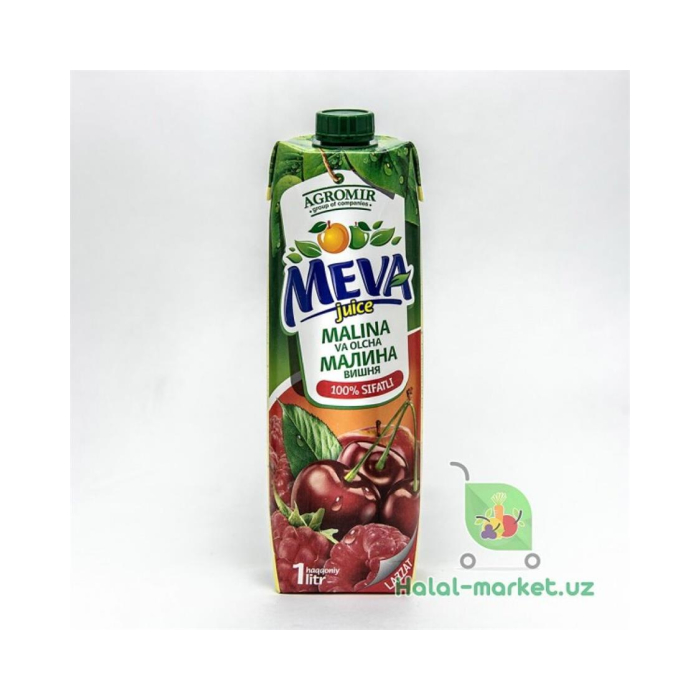 Сок MEVA JUICE Малина Вишня 1л