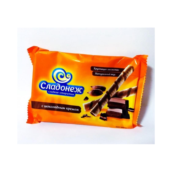 Sladonej shokoladli vafli trubochkalari 175gr