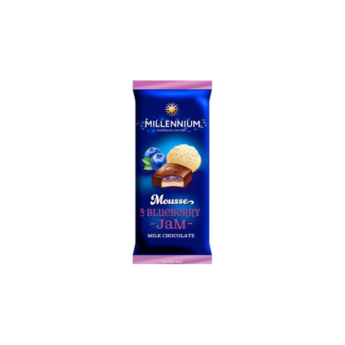 Шоколад MILLENNIUM молочный с черникой 135гр