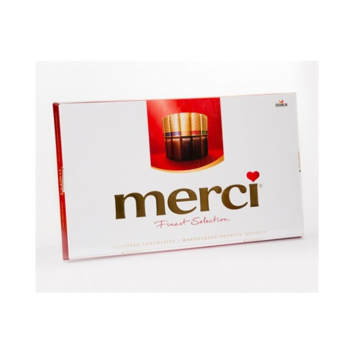 Шоколад MERCI 8-видов с начинкой и без 675гр