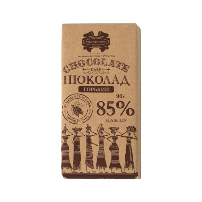 Kommunarka shokoladli plitka 85% 90gr