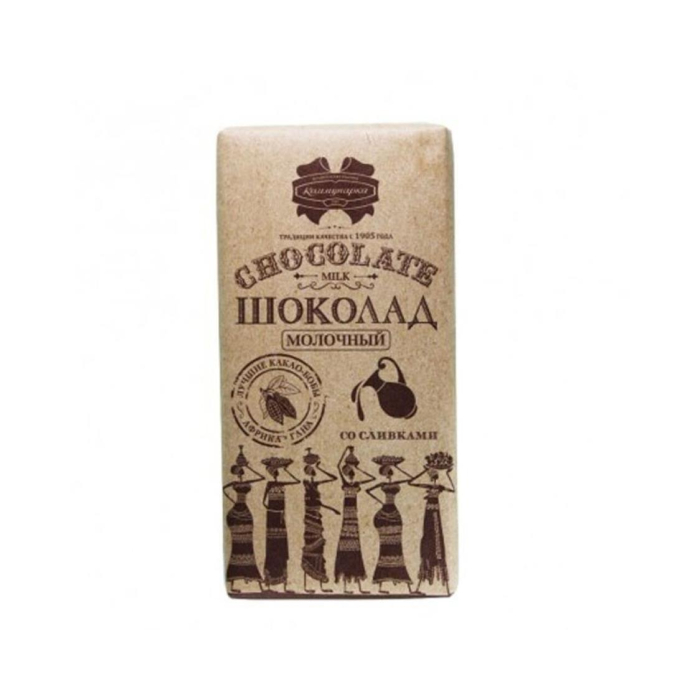 Шоколадная плитка молочная коммунарка 90гр