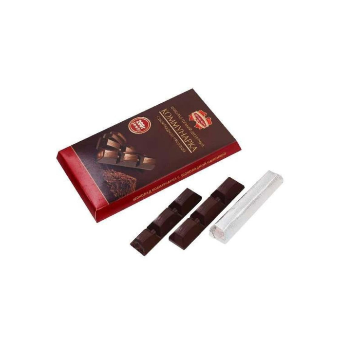 Kommunarka shokoladli plitka qora shokolad 200gr