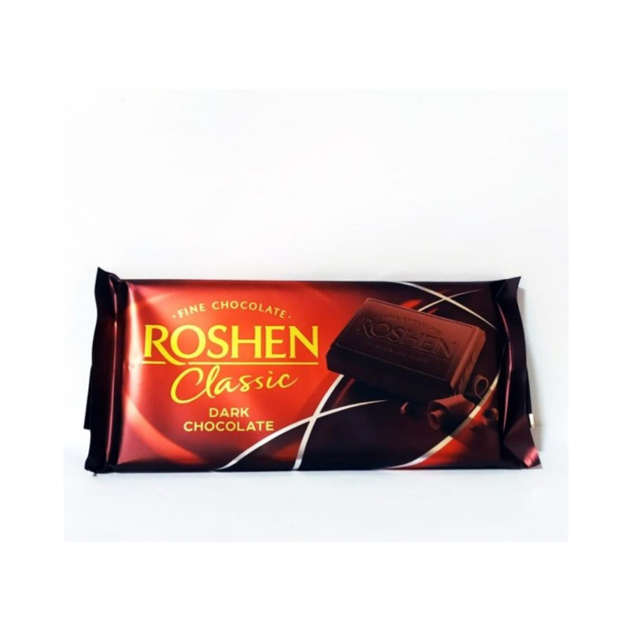 Шоколадная плитка ROSHEN Classic горький 90гр