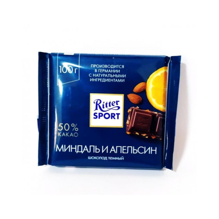 RITTER SPORT Shokolad Bodom va apelsin 100gr