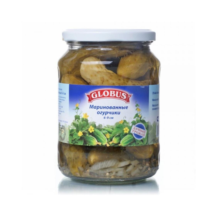 Огурцы GLOBUS маринованные 680гр