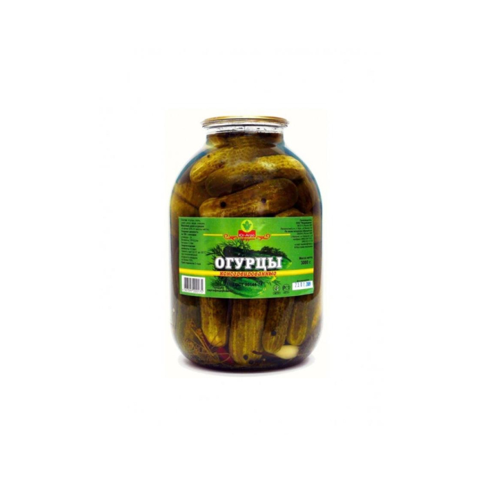 Огурцы маринованные ZAMIN AGRO PRODUKT 3л