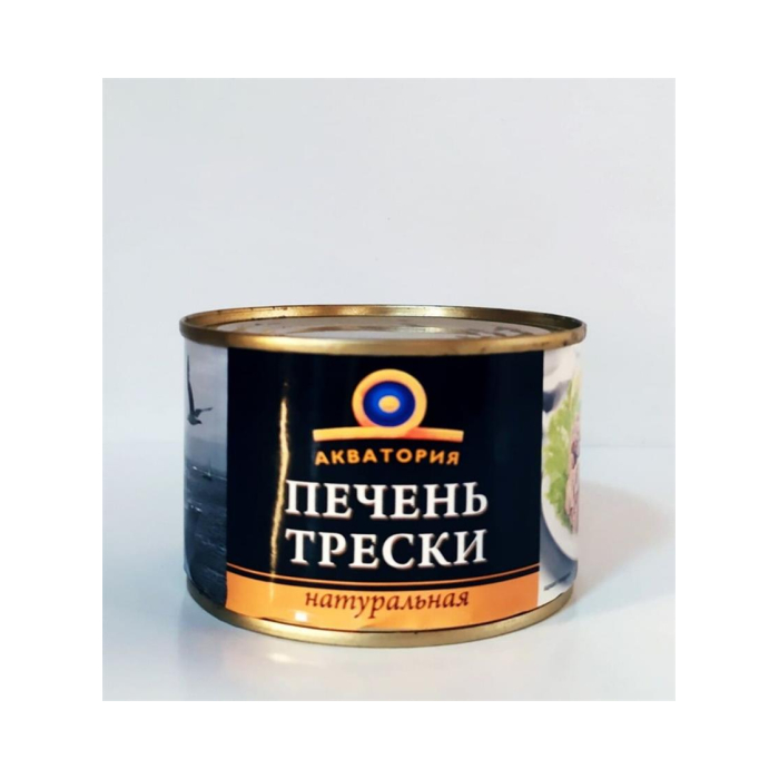 Печень трески АКВАТОРИЯ Натуральная 250гр
