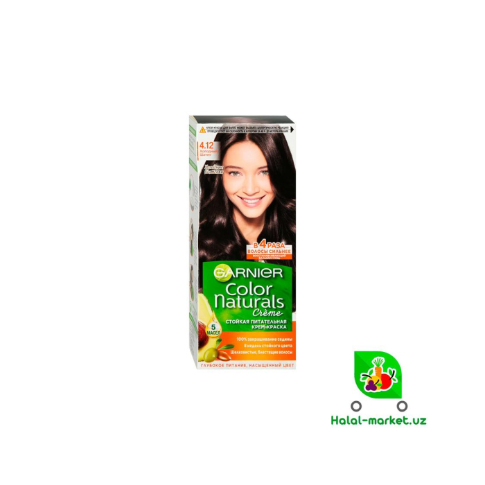 Краска GARNIER №4.12 Холодный Шатен 60мл