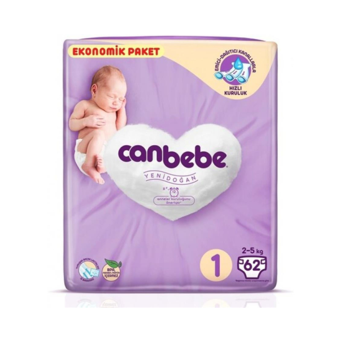 CANBEBE (1) 62 dona pampers