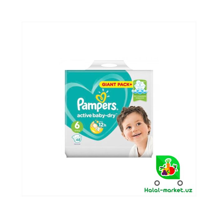 PAMPERS ACTIVE BABY DRY 6/68 pampers